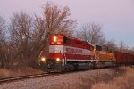 Clattering through in the rapidly fading light of a late November evening